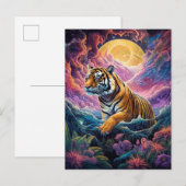 Carte Postale Tigre cosmique (Devant / Derrière)