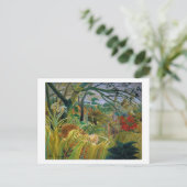 Carte Postale Tigre dans une tempête tropicale, Rousseau (Debout devant)