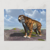 Carte Postale Tigre de dent Saber (Devant)