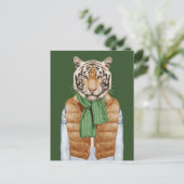 Carte Postale Tigre de gilet (Debout devant)