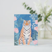 Carte Postale Tigre de jardin (Debout devant)