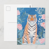 Carte Postale Tigre de jardin (Devant / Derrière)