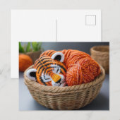 Carte Postale Tigre de Yarn (Devant / Derrière)