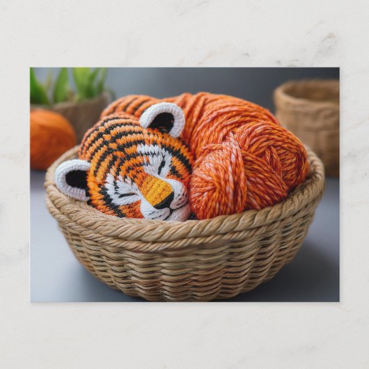 Carte Postale Tigre de Yarn (Devant)