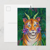 Carte Postale Tigre d'Imaginaire (Devant / Derrière)