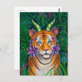 Carte Postale Tigre d'Imaginaire (Devant / Derrière)