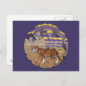 Carte Postale Tigre et dragon (Devant / Derrière)