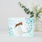 Carte Postale Tigre glamour (Debout devant)