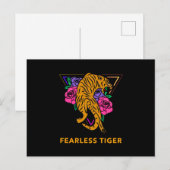 Carte Postale Tigre sans peur (Devant / Derrière)