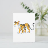 Carte Postale Tigre souriant (Debout devant)