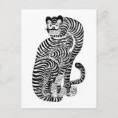 Carte Postale tigre talismanique vintage (Devant)
