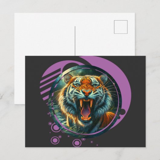 Carte Postale Tigre torride (Devant / Derrière)