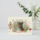 Carte Postale Tigre vintage (Debout devant)