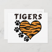 Carte Postale Tigres (Devant / Derrière)
