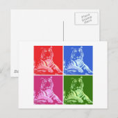 Carte Postale Tigres colorés (Devant / Derrière)