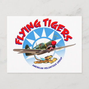Carte Postale Tigres volant