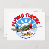 Carte Postale Tigres volants (Devant / Derrière)