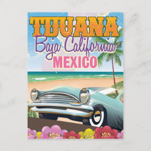 Carte Postale Tijuana Basse Californie Mexique affiche de voyage