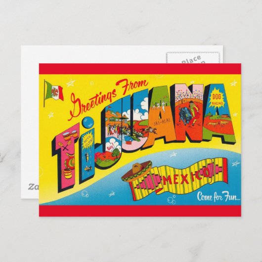 Carte postale Tijuana Mexique (Devant / Derrière)