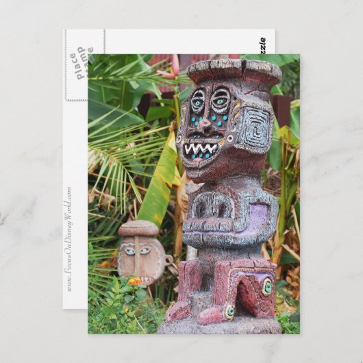 Carte Postale Tiki (Devant / Derrière)
