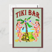 Carte Postale Tiki Bar (Devant / Derrière)