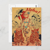 Carte postale Tiki Dogs (Devant / Derrière)