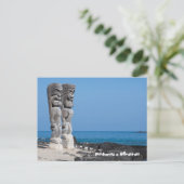 Carte Postale Tiki Greetings, Lieu de Refuge, Big Island Hawaii (Debout devant)