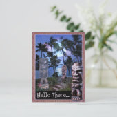 Carte Postale Tiki Moon (personnalisable) (Debout devant)