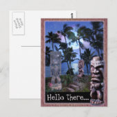 Carte Postale Tiki Moon (personnalisable) (Devant / Derrière)
