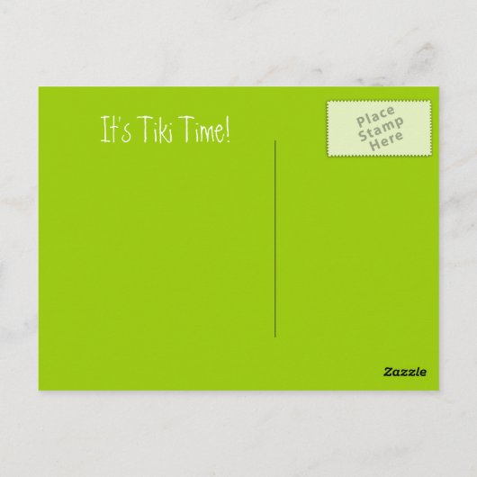 CARTE POSTALE TIKI PARTY (Dos)