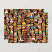 Carte Postale TIKI Pattern 4 (Devant / Derrière)