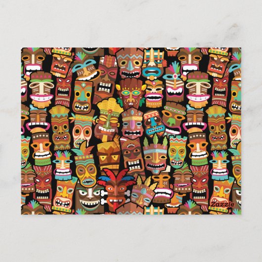 Carte Postale TIKI Pattern 4 (Dos)