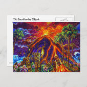 Carte postale Tiki Sacrifice (Devant / Derrière)