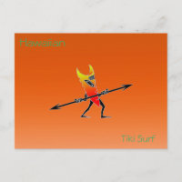 Tiki Surfer Red and Yellow