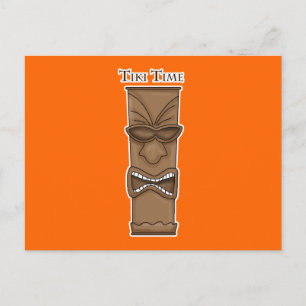Carte Postale Tiki Time Post Card