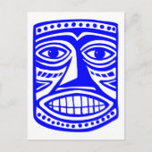 Carte Postale Tiki Toby - Bleu (Devant)