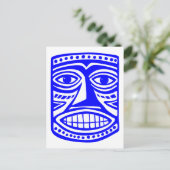 Carte Postale Tiki Toby - Bleu (Debout devant)