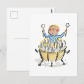 Carte Postale Timbales d'anniversaire (Devant / Derrière)