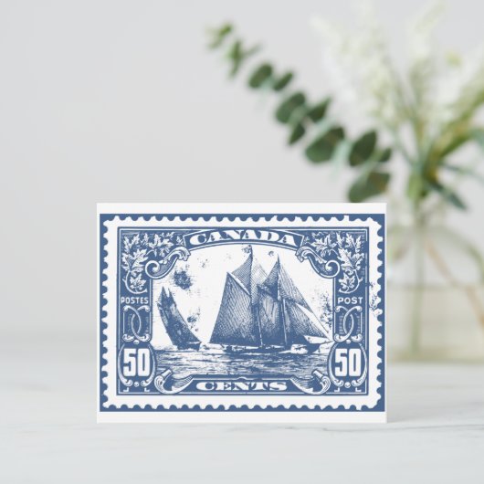 Carte Postale Timbre Canada (Debout devant)
