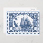 Carte Postale Timbre Canada (Devant / Derrière)