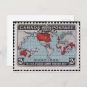 Carte Postale Timbre canadien des années 1890 (Devant / Derrière)