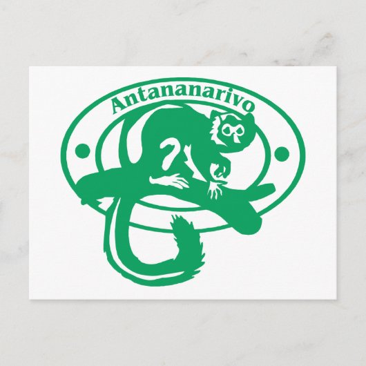 Carte Postale Timbre d'Antananarivo (Devant)