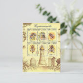 Carte Postale Timbre d'apiculture ukrainienne (Debout devant)