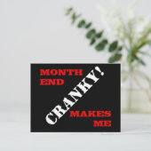 Carte Postale Timbre d'approbation de fin de mois de comptabilit (Debout devant)