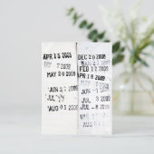 Carte postale Timbre Date Bibliothèque (Debout devant)