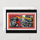 Carte Postale Timbre DDR commémorant Hans Beimler (Devant / Derrière)