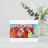 Carte Postale timbre de cheval peintingnovikova (Debout devant)