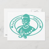 Carte Postale Timbre de Jakarta (Devant / Derrière)