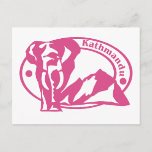 Carte Postale Timbre de Katmandou
