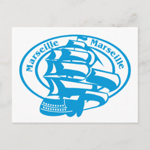 Carte Postale Timbre de Marseille